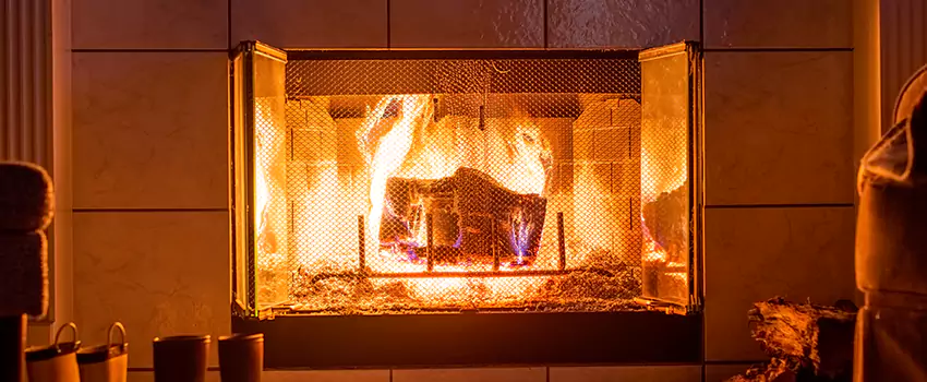 Mendota Hearth Landscape Fireplace Installation in Ferndale, Maryland